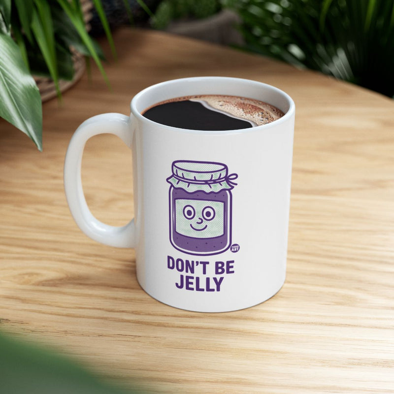 Load image into Gallery viewer, Don't Be Jelly Cute Smiling Jam Character Mug
