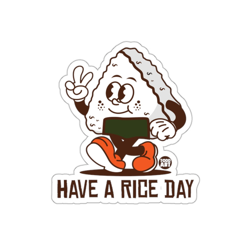 Load image into Gallery viewer, Have A Rice Day Cute Cartoon Sticker Design
