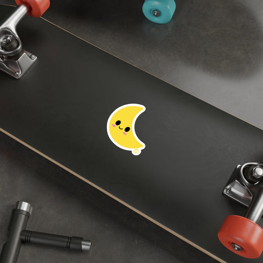 Cute Yellow Banana Character Sticker for Skateboard