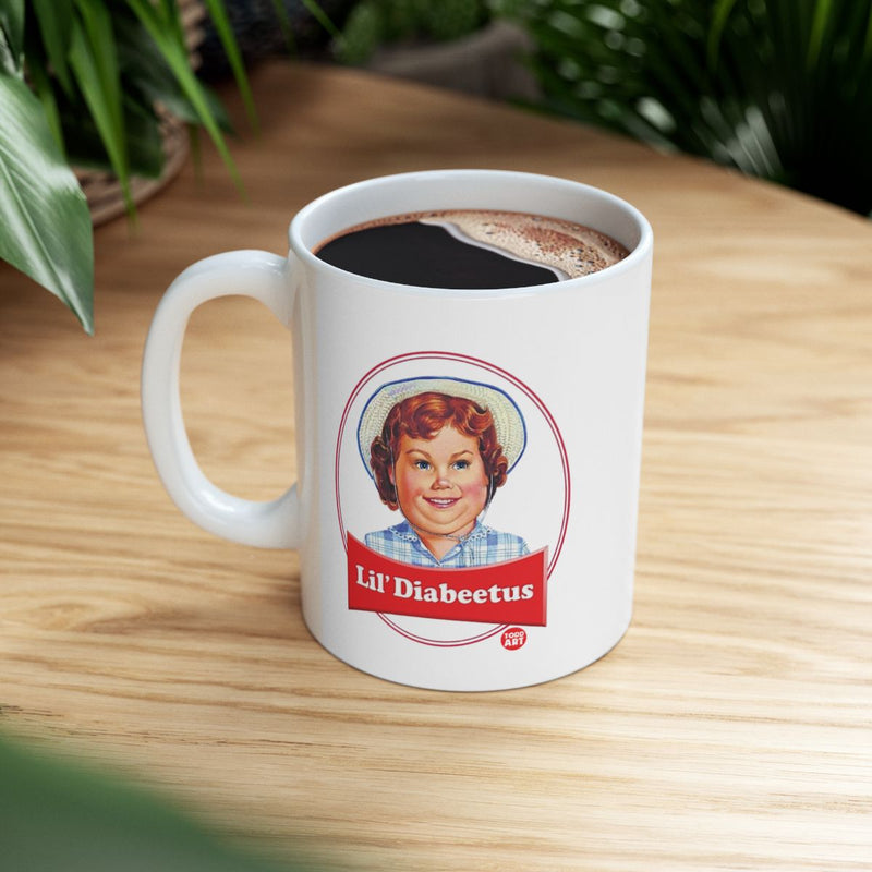 Load image into Gallery viewer, Lil' Diabeetus Vintage Style Coffee Mug
