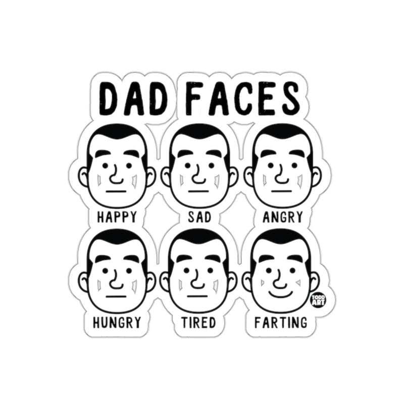 Load image into Gallery viewer, Dad Faces Funny Cartoon Expressions Sticker
