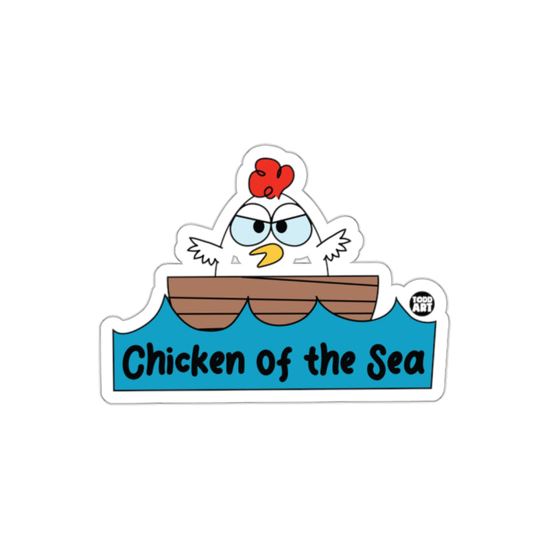 Load image into Gallery viewer, Chicken of the Sea Sticker with Fun Cartoon Design
