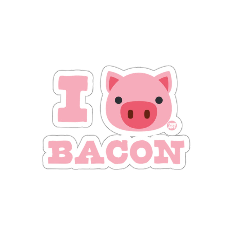 Load image into Gallery viewer, I Love Pig Cute Bacon Graphic Funny Animal Design sticker
