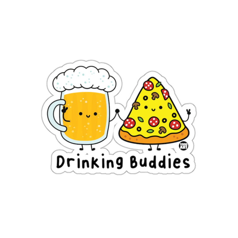 Load image into Gallery viewer, Cute Drinking Buddies Beer and Pizza Sticker
