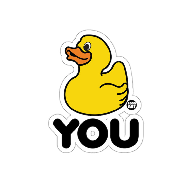 Load image into Gallery viewer, Duck You Funny Sticker for Water Bottles Laptops
