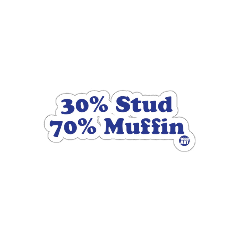 Load image into Gallery viewer, 30% Stud 70% Muffin Humorous Sticker Decal for Laptops

