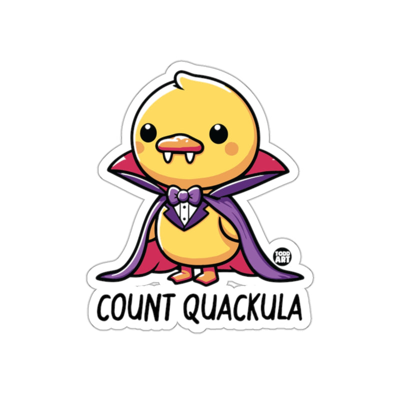 Load image into Gallery viewer, Count Quackula Cartoon Sticker for Fun])){
