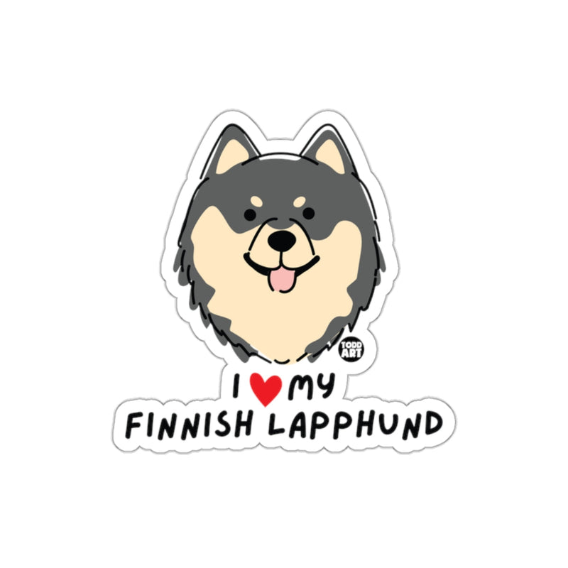 Load image into Gallery viewer, I Love My Finnish Lapphund Sticker Adorable Dog Lover
