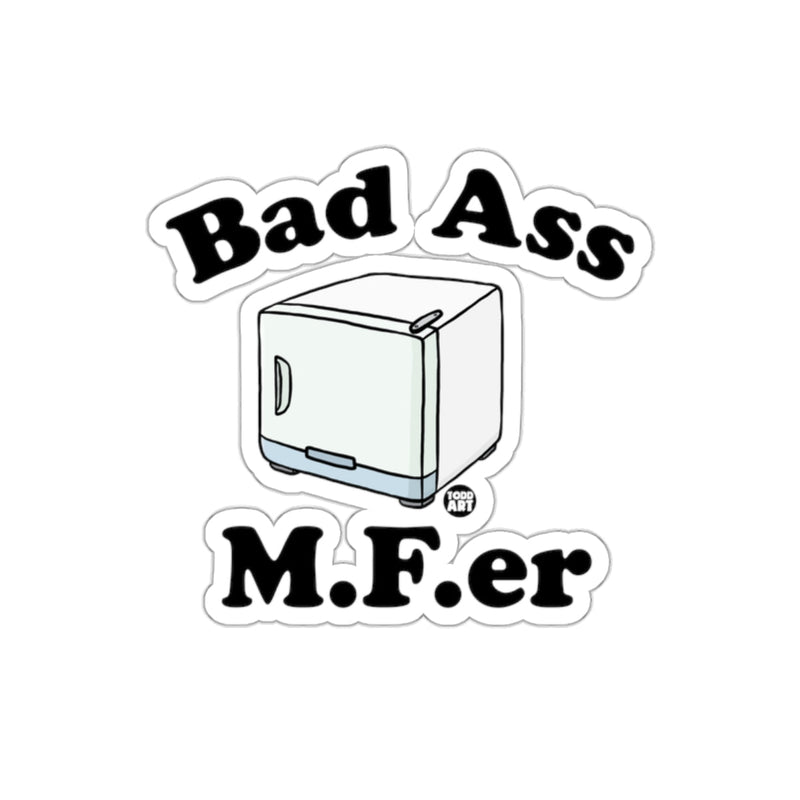 Load image into Gallery viewer, Bad Ass MFer Retro Refrigerator Design Sticker
