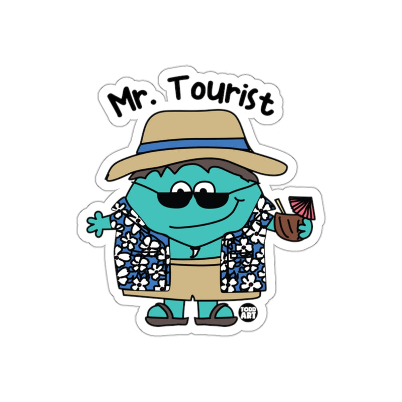 Load image into Gallery viewer, Mr. Tourist Cartoon Character Sticker for Luggage

