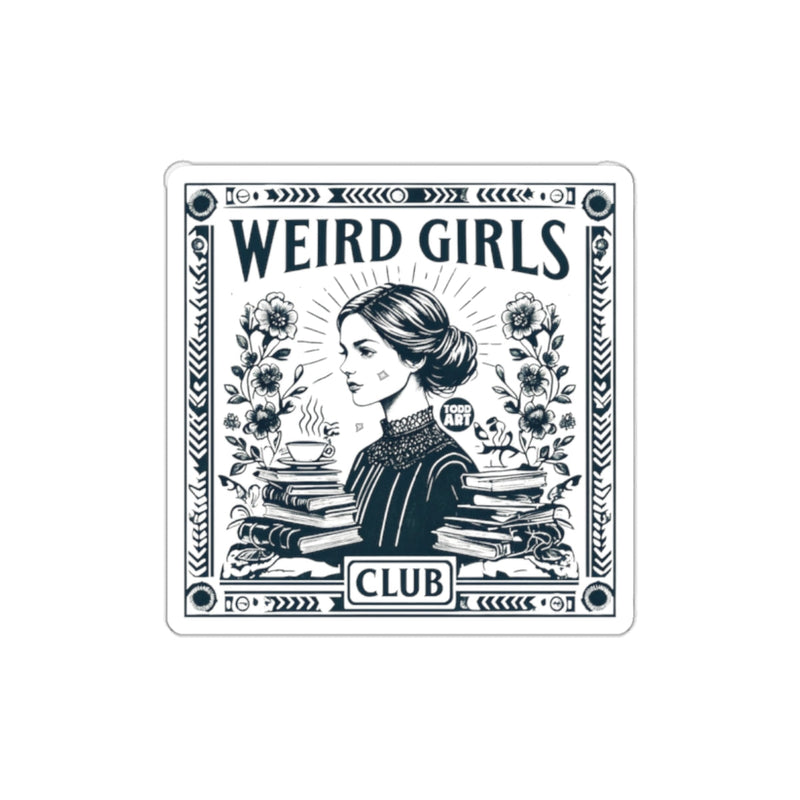 Load image into Gallery viewer, Weird Girls Club Vintage Artistic Design Sticker
