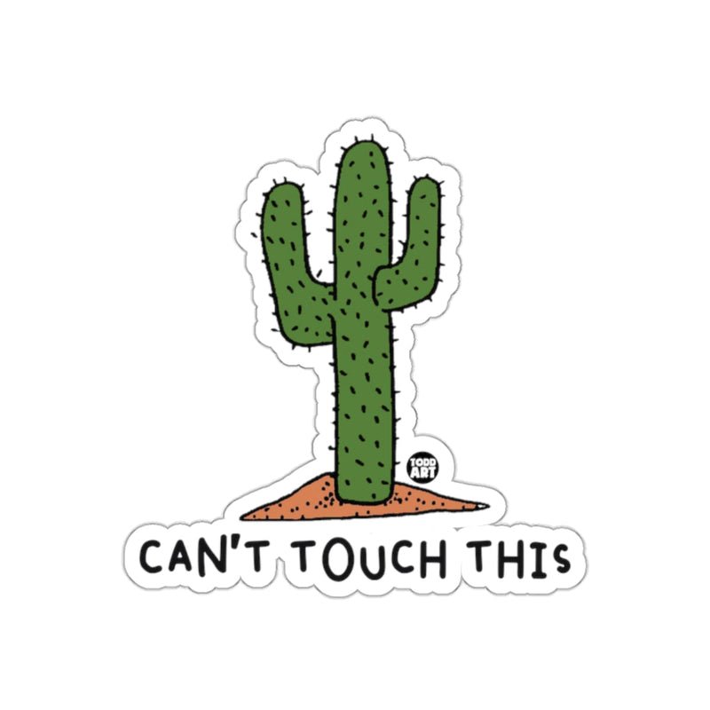 Load image into Gallery viewer, Can't Touch This Cactus Sticker Perfect for Laptops
