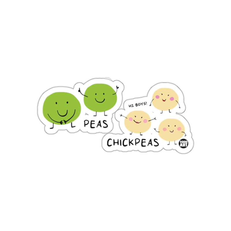Load image into Gallery viewer, Cute Cartoon Peas and Chickpeas Graphic sticker
