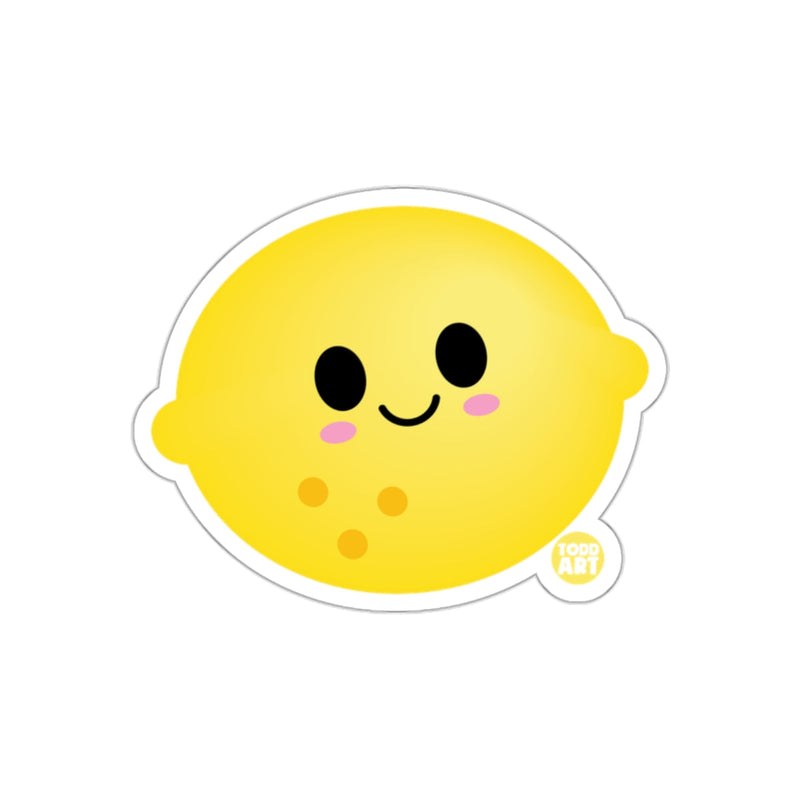 Load image into Gallery viewer, Cute Smiling Yellow Lemon Sticker for Kids Laptop
