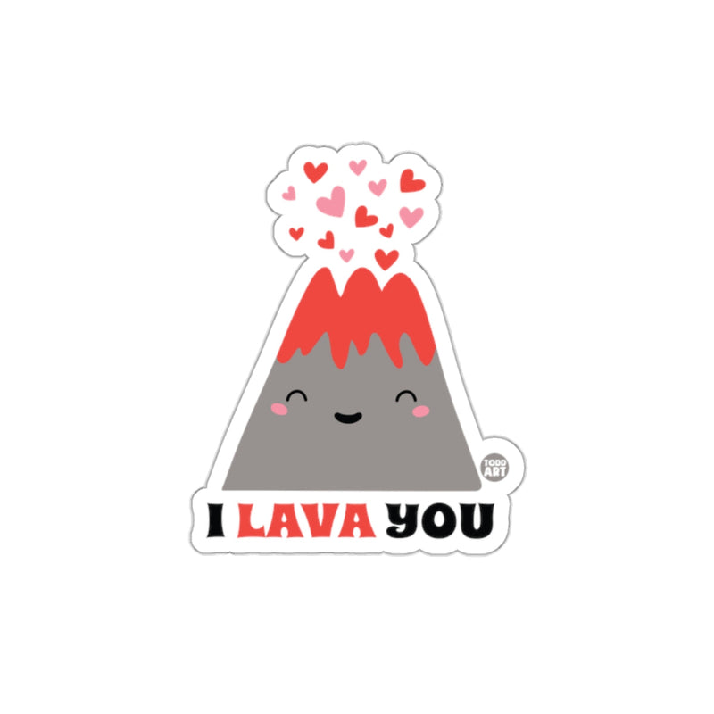 Load image into Gallery viewer, I Lava You Cute Happy Volcano With Hearts Sticker

