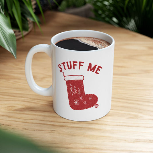 Festive Stuff Me Coffee Mug with Christmas Design