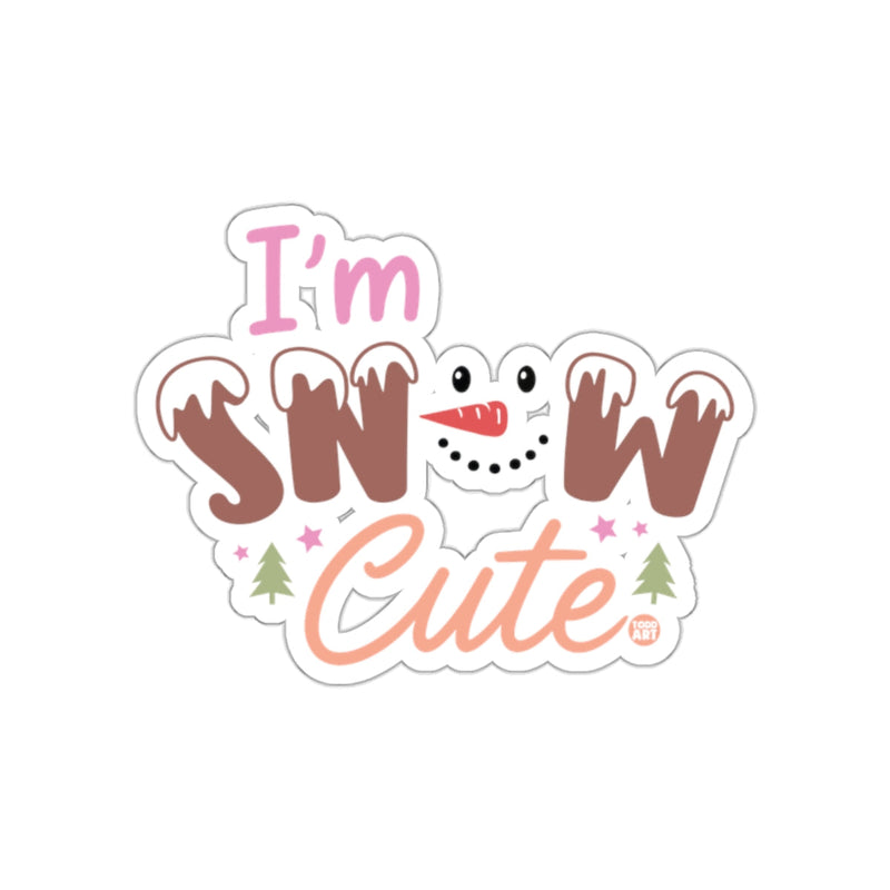Load image into Gallery viewer, I'm Snow Cute Snowman Sticker Holiday Product
