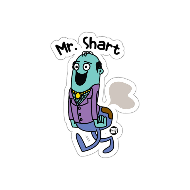 Load image into Gallery viewer, Funny Mr. Shart Cartoon Character Sticker Decal
