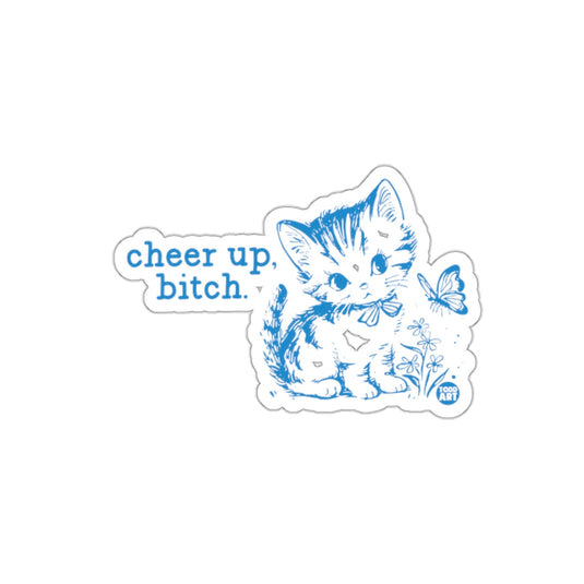 Cheer Up Kitten Positive Message Image Todd Art Design sticker