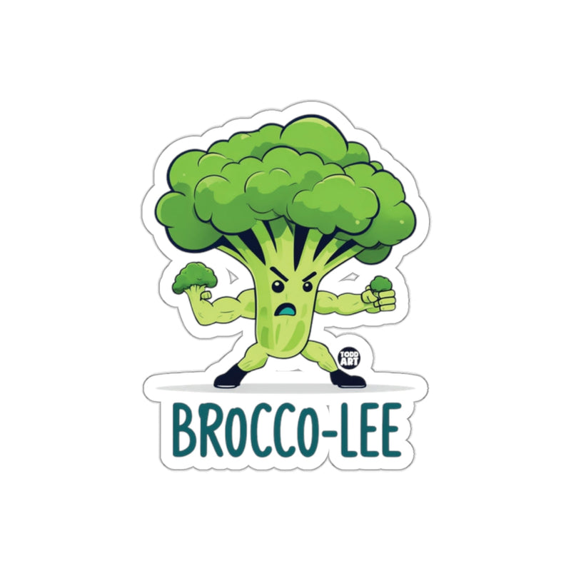 Load image into Gallery viewer, Brocco-Lee Funny Broccoli Character Sticker

