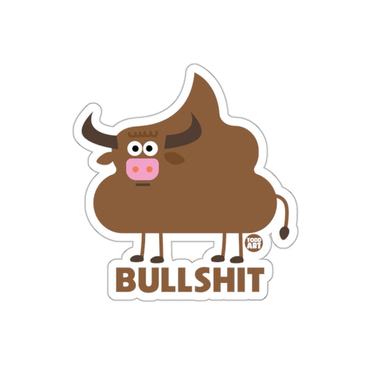 Cartoon Bull Illustration from Todd Art Design sticker