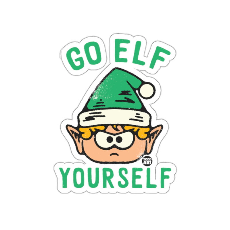 Load image into Gallery viewer, Go Elf Yourself Funny Christmas Sticker Holiday
