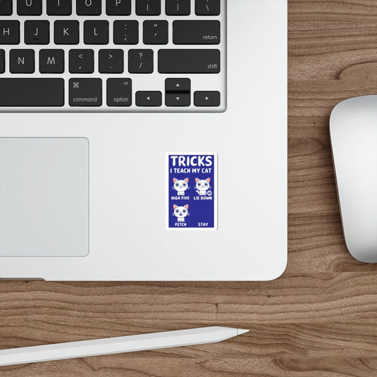 Tricks I Teach My Cat Sticker Four Cute Designs Sticker