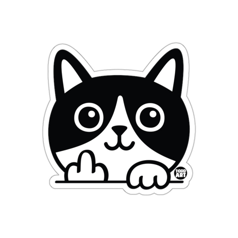 Load image into Gallery viewer, Naughty Kitty Cute Cat With Attitude Funny Animal sticker
