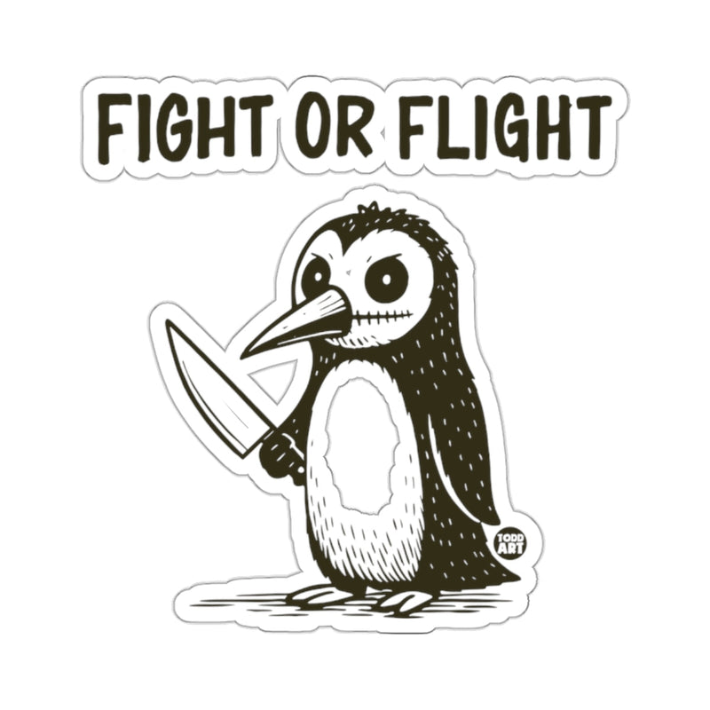 Load image into Gallery viewer, FIGHT OR FLIGHT Armed Penguin TODD ART 
