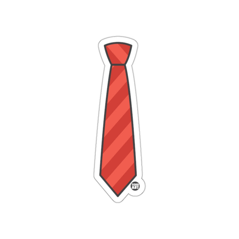 Load image into Gallery viewer, Red Striped Necktie Design sticker for Any Surface
