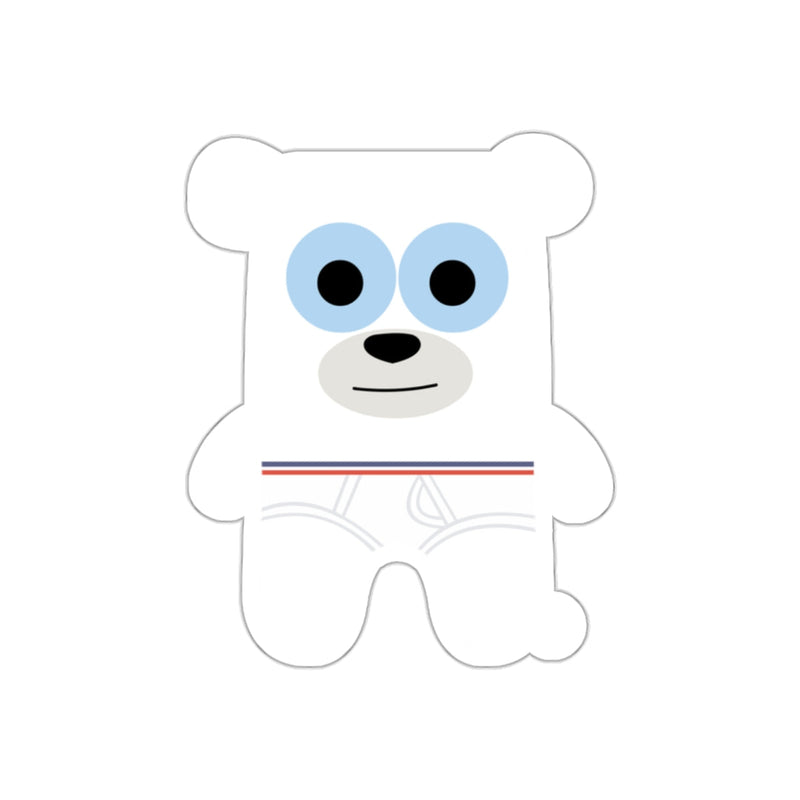 Load image into Gallery viewer, Cute Polar Bear Design with Blue Eyes Sticker
