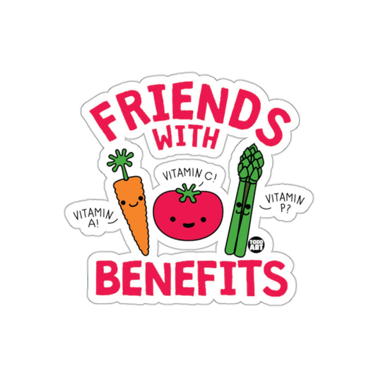 Friends with Benefits Funny Vitamin A C P Sticker
