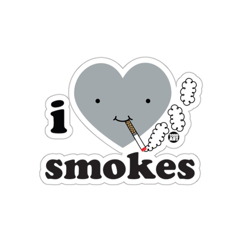 Load image into Gallery viewer, I Heart Smokes Funny Todd Art Sticker Decal

