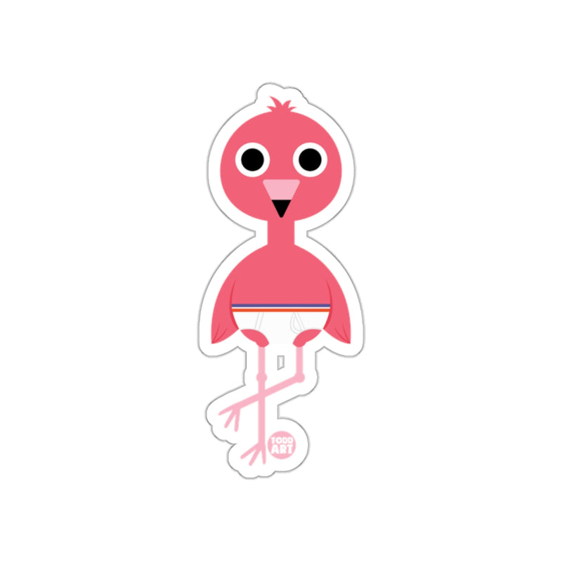 Load image into Gallery viewer, Cheerful Pink Bird Character Sticker Product
