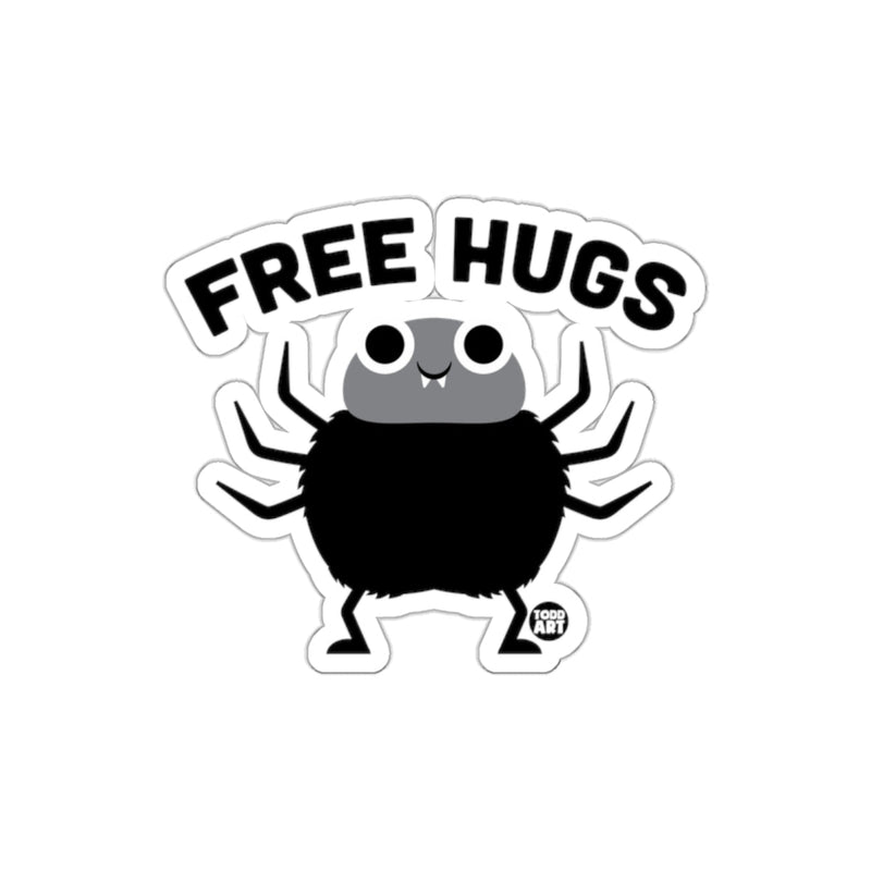 Load image into Gallery viewer, Cute Spider Free Hugs Sticker for Fun Lovers
