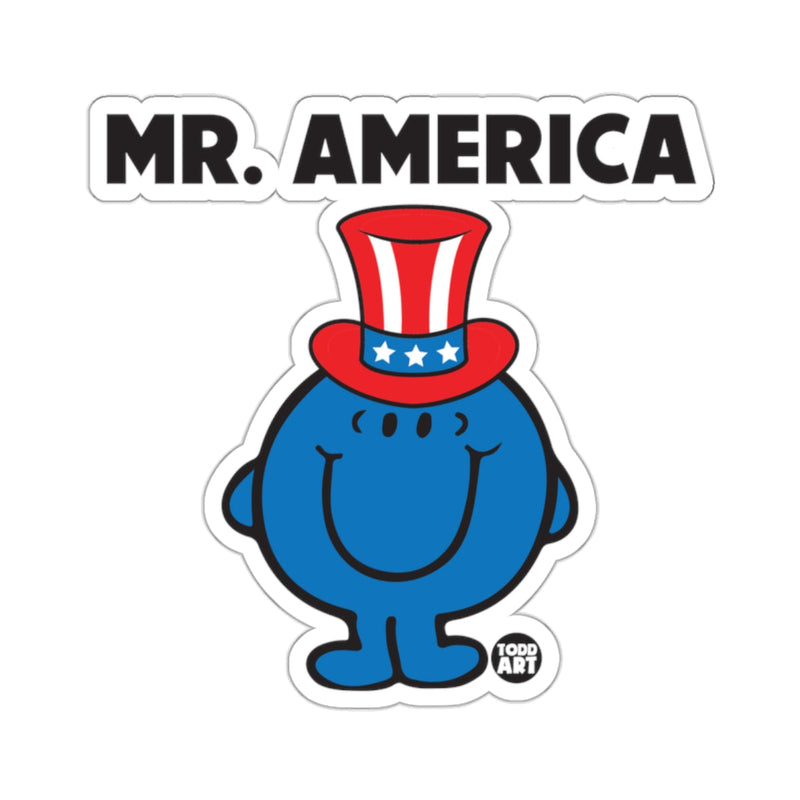 Load image into Gallery viewer, Mr. America Character with Top Hat sticker
