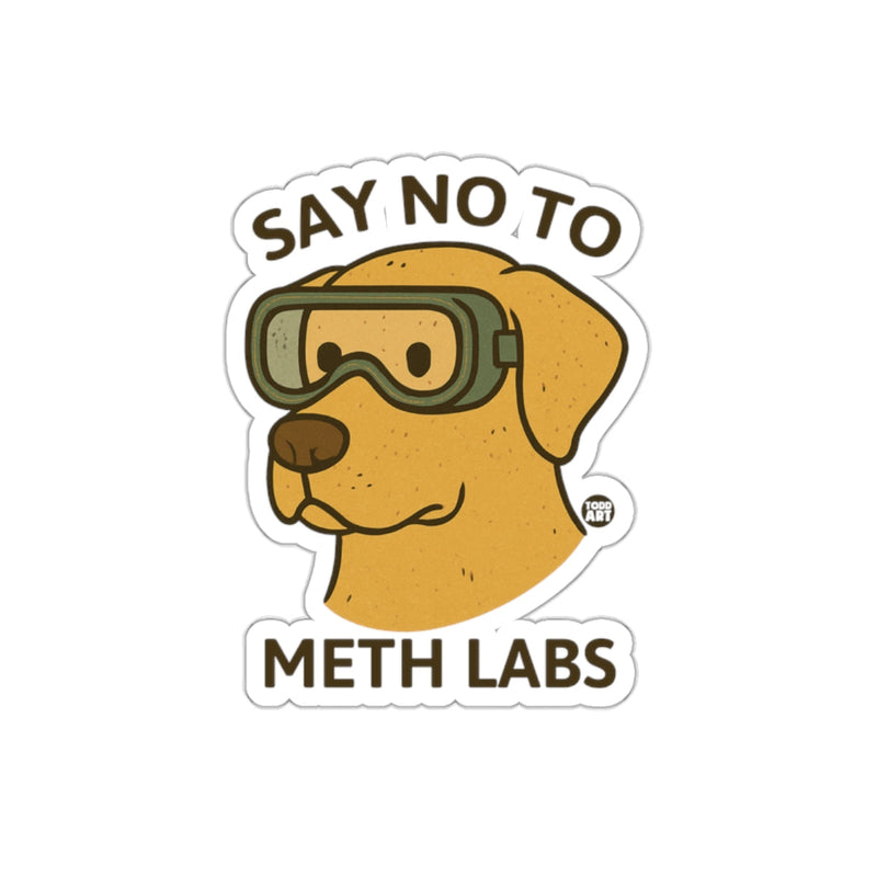 Load image into Gallery viewer, Say No to Meth Labs Dog Illustration Sticker
