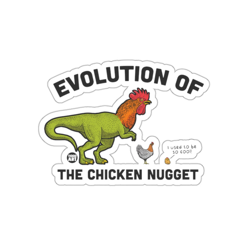Load image into Gallery viewer, Evolution of the Chicken Nugget fun sticker
