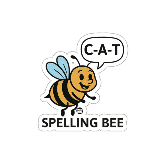 Adorable Spelling Bee with Speech Bubble Design Sticker