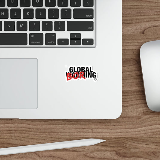 Global Boring Graffiti Style Design Sticker