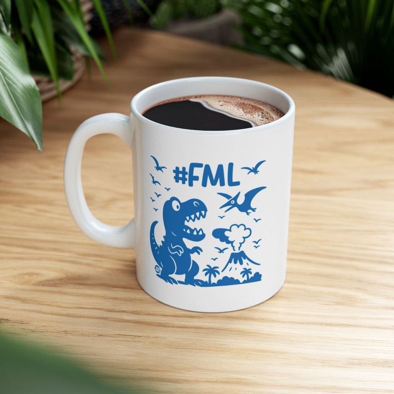 Load image into Gallery viewer, #FML Dinosaur Design Coffee Mug Fun Gift Product
