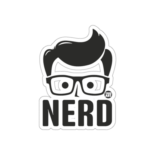 NERD With Glasses Head Todd Art Graphic Design sticker