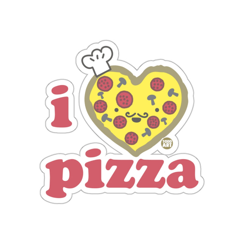 Load image into Gallery viewer, I Love Pizza Cute Heart Shaped Sticker Product
