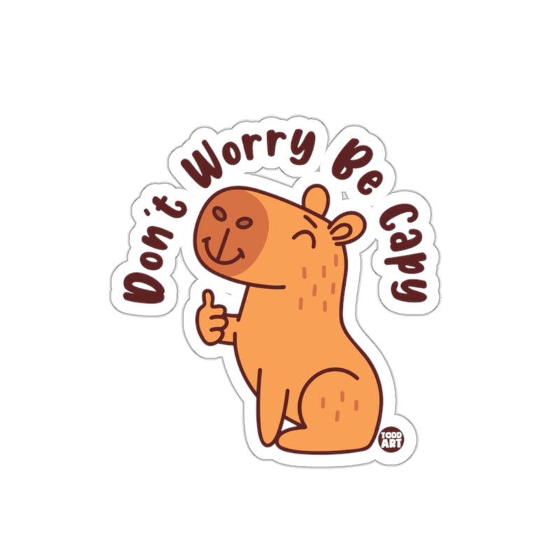 Load image into Gallery viewer, Don't Worry Be Capy Cute Animal Design Sticker
