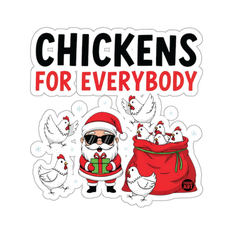 Load image into Gallery viewer, Funny Santa Chickens For Everybody Christmas Holiday 
