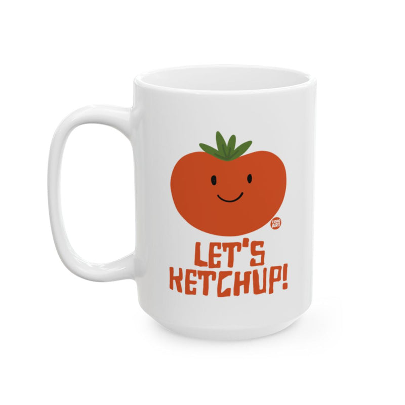 Load image into Gallery viewer, Let's Ketchup Tomato Design Mug for Fun Drinks
