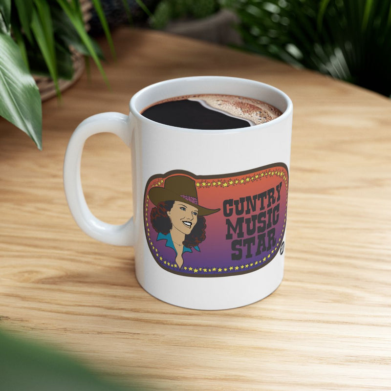 Load image into Gallery viewer, Country Music Star Mug Colorful Retro Design Gift
