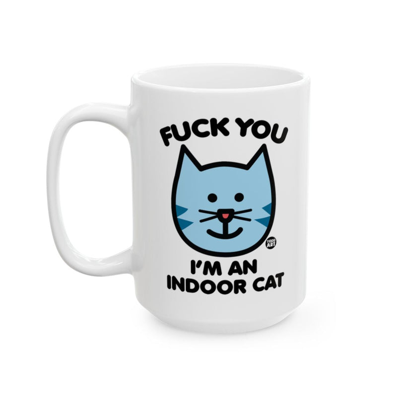 Load image into Gallery viewer, Cute Cat Cartoon with Funny Statement Mug

