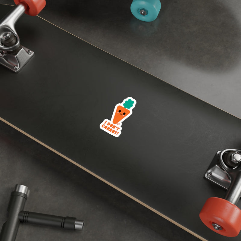 Load image into Gallery viewer, I Don't Carrot Skateboard with Cute Carrot Sticker
