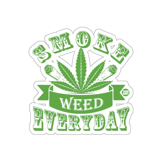 Smoke Weed Everyday Art Sticker for Enthusiasts